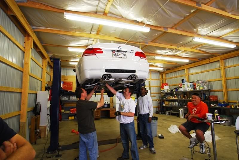 Local DIY/mod install day 2 at Clem's garage